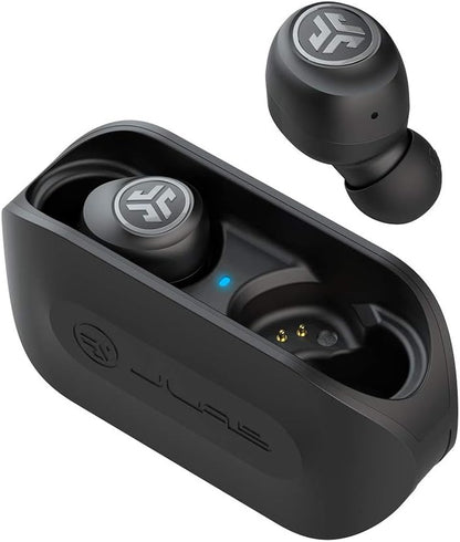 Go Air True Wireless Bluetooth Earbuds + Charging Case | Black | Dual Connect | IP44 Sweat Resistance | Bluetooth 5.0 Connection | 3 EQ Sound Settings:  Signature, Balanced, Bass Boost