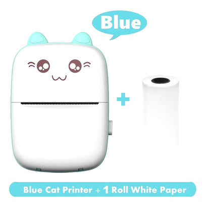 Mini Photo Pocket Printer Portable Ink-Free Thermal 57Mm Sticker Trans Paper Wireless BT 200Dpi Android IOS Printing Machine